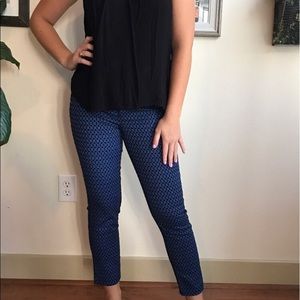 Royal blue and navy pants